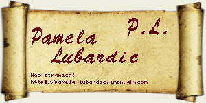 Pamela Lubardić vizit kartica
